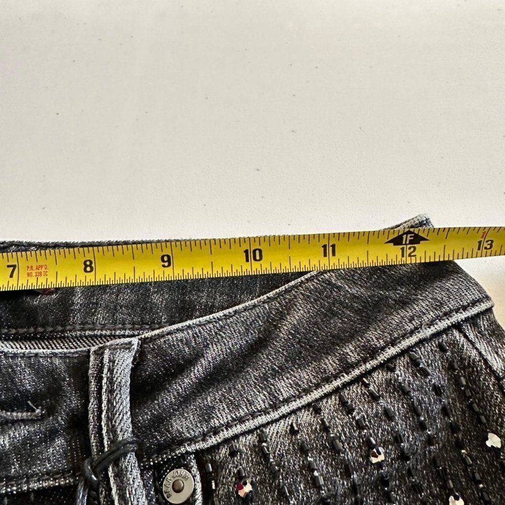 Dear John Denim Women's Olivia High Rise Skinny Jeans Cobble Size 25 With Sequin - Picture 5 of 10